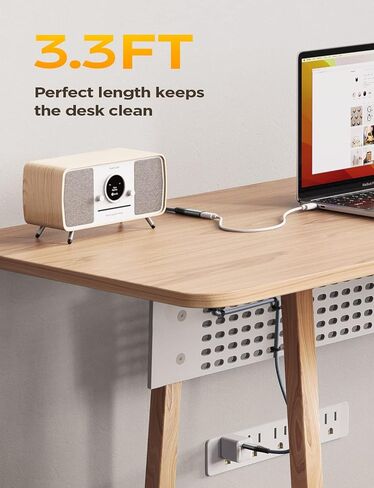 AINOPE [كابل تمديد USB C بطول 2 متر/6.6 قدم، 10 جيجابت في الثانية/USB3.2 موسع USB من النوع C سريع النقل 100 وات/5 أمبير متوافق مع PSVR2/USB C Hub/MacBook Air M2 Pro/iPad Pro/شاحن Magsafe/Dell XPS (رمادي) in Kuwait