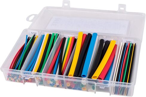 مسدس حراري مصغر من ECG HG-HS-9 HG-300D مع مجموعة أنابيب رقيقة الجدار قابلة للانكماش الحراري، سرعتان، 350 وات، متعدد الألوان in Kuwait