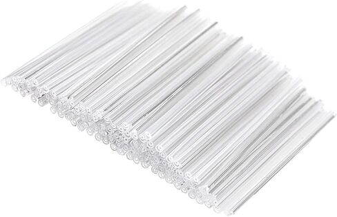 uxcell 30mm 1.5mm OD Fiber Optic Sleeves, 2 Ends Pre-Shrunk Fiber Optic Fusion Splice Tube Protector Sleeves, Clear Heat Shrinkable Tubing 100pcs in Saudi Arabia