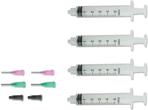 The Beadsmith Glue Syringes - CrystalFX - 4 Syringes, 4 Tips and 2 caps - Use with Thick Viscosity Glues - Precision Adhesive for Attaching Crystals, Rhinestones, Flat Back Stones, Gems & JewelsH in Kuwait
