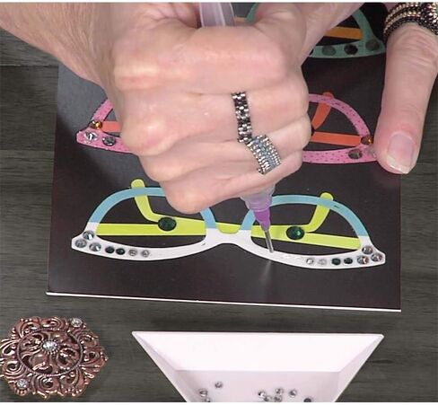 The Beadsmith Glue Syringes - CrystalFX - 4 Syringes, 4 Tips and 2 caps - Use with Thick Viscosity Glues - Precision Adhesive for Attaching Crystals, Rhinestones, Flat Back Stones, Gems & JewelsH in Kuwait