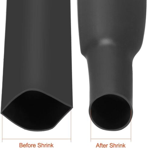 uxcell Heat Shrink Tubing, 18mm Dia 29mm Flat Width 2:1 Heat Shrink Wrap Cable Sleeve Heat Shrink Tube 5m Blue in Kuwait