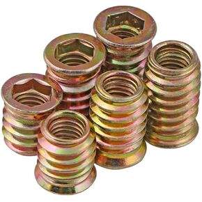 أثاث إدراج صامولة موصل عرافة مأخذ رأس مكسبات متري ملولب لأثاث الخشب مسمار قياسي قفل الأجهزة مجموعة مجموعة أدوات M4 M5 M6 M8 M10 سبائك الزنك لوحة 105 قطع in Kuwait