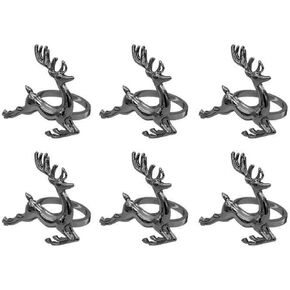 Napkin Rings Set of 4 Black Bulk for Wedding Party Holiday Thanksgiving Christmas Everyday Home Table Decoration Accessory Adornment in Kuwait
