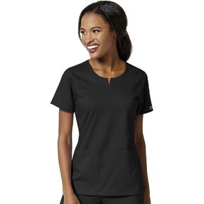 WonderWink Women's 4 Pocket Notch Neck Scrub Top