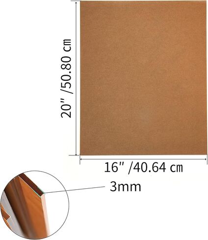 2 piece16" x 20"Acrylic Sheet Clear Cast Plexiglass Small Panel 1/8ThickTransparent Plastic Plexi Glass Board with Protective Paper for Signs,Clear Acrylic Perspex Sheet Plastic Sheeting in Saudi Arabia