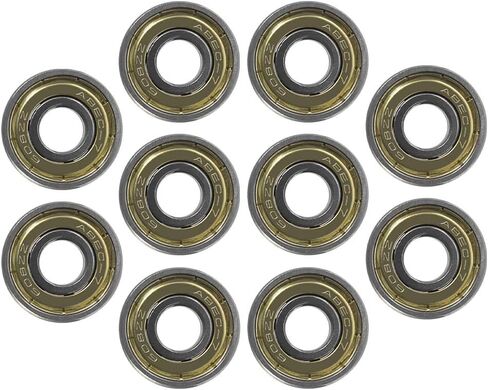 ALMOCN 10 قطعة 608ZZ محامل كرات الأخدود العميق 608 ZZ محامل ختم معدنية درع مزدوج 8x22x7 مللي متر للطابعة ثلاثية الأبعاد RepRap عجلة محامل لوح التزلج in Kuwait