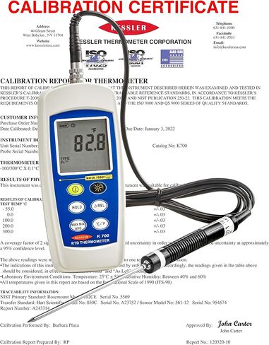 Reference Precision Digital Thermometer 0.1ºC/0.1ºF -100 to +300ºC / -148ºC to 572ºF. Supplied with ISO 17025 Certificate Traceable to NIST. in Saudi Arabia