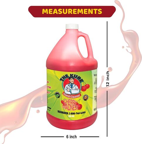 منظف ​​الأيدي الصناعي الفاخر الطبيعي من كوري تشيري مادنس، 4 جالون in Kuwait