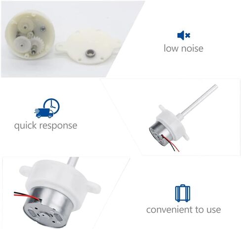 محرك تروس منخفض السرعة DC 12V بديل محرك تروس دودة صغير بعمود طويل لسيارة التحكم عن بعد وطائرات التحكم عن بعد in Kuwait