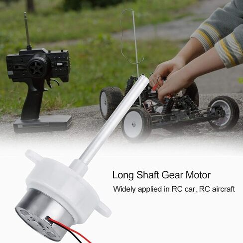 محرك تروس منخفض السرعة DC 12V بديل محرك تروس دودة صغير بعمود طويل لسيارة التحكم عن بعد وطائرات التحكم عن بعد in Kuwait