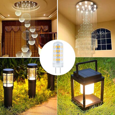 MINYAN G4 LED Bulb 10pcs 5W 110V~130V Daylight White No-Flicker Daylight White G4 Light Bulbs Replacement JC Bi-Pin Base G4 Bulb for Landscape Bulbs (6000K) in Saudi Arabia