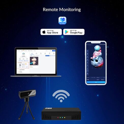 صندوق واي فاي 2.0، 2022 ترقية لاسلكي مساعد ذكي مع كاميرا و8G TF بطاقة ، شريحة سحابة / طباعة / شاشة في الوقت الحقيقي / صورة مرور الوقت، تناسب جميع الطابعات ثلاثية الأبعاد in Kuwait