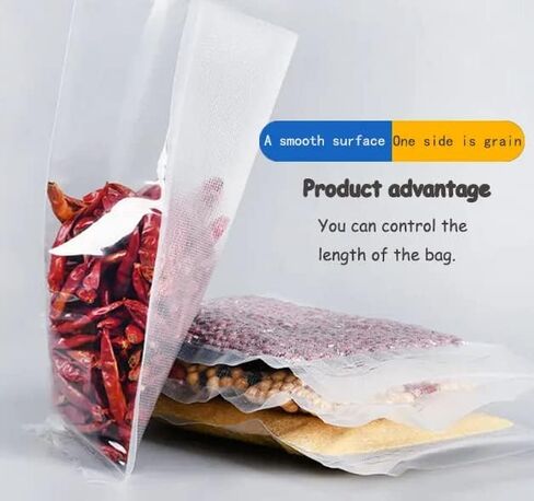 VAS Vacuum Sealer Bags 2 Pack- 8x50, 11x50 2 pack for Food Saver, Seal a Meal, BPA Free, Heavy Duty, Great for vac storage - Food Preserving Bag in Kuwait