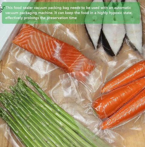 VAS Vacuum Sealer Bags 2 Pack- 8x50, 11x50 2 pack for Food Saver, Seal a Meal, BPA Free, Heavy Duty, Great for vac storage - Food Preserving Bag in Kuwait