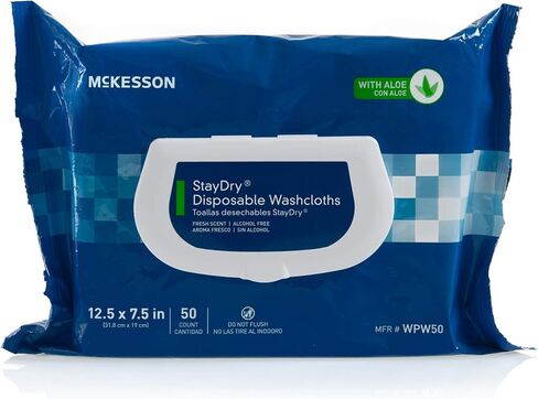 ماكيسون مناشف تجفيف ستاي دراي للاستعمال مرة واحدة مع صبار الالوفيرا - عبوة واحدة / 50 قطعة في كل عبوة in Kuwait