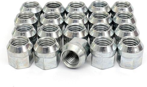 HICKS M14x2.0 مجموعة صواميل العروة المنتفخة ذات النهاية المفتوحة من الزنك مقاس 19 مم (3/4 بوصة) سداسية، ارتفاع 21 مم (0.84 بوصة)، مجموعة من 20 قطعة in Kuwait