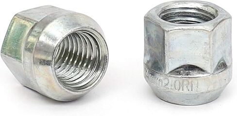 HICKS M14x2.0 مجموعة صواميل العروة المنتفخة ذات النهاية المفتوحة من الزنك مقاس 19 مم (3/4 بوصة) سداسية، ارتفاع 21 مم (0.84 بوصة)، مجموعة من 20 قطعة in Kuwait