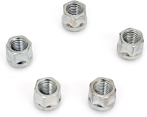 HICKS M14x2.0 مجموعة صواميل العروة المنتفخة ذات النهاية المفتوحة من الزنك مقاس 19 مم (3/4 بوصة) سداسية، ارتفاع 21 مم (0.84 بوصة)، مجموعة من 20 قطعة in Kuwait