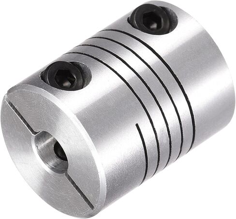 uxcell 2PCS Motor Shaft 5mm to 5mm Helical Beam Coupler Coupling 25mm Dia 30mm Length in Kuwait