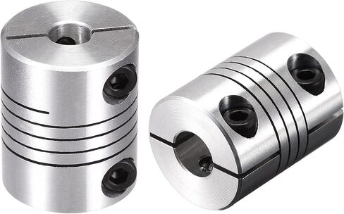 uxcell 2PCS Motor Shaft 5mm to 5mm Helical Beam Coupler Coupling 25mm Dia 30mm Length in Kuwait