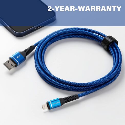 iPhone Charger Cable [Apple MFi Certified] USB to Lightning Cable 6FT 3Pack in Kuwait