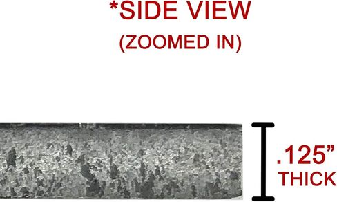 K & S K&S 83072 Aluminum Sheet, 125" Thick x 6" Wide x 12" Long, 1 Piece, Made in The USA in Saudi Arabia