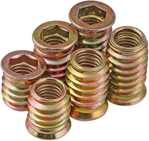 أثاث إدراج صامولة موصل عرافة مأخذ رأس مكسبات متري ملولب لأثاث الخشب مسمار قياسي قفل الأجهزة مجموعة مجموعة أدوات M4 M5 M6 M8 M10 سبائك الزنك لوحة 105 قطع in Kuwait