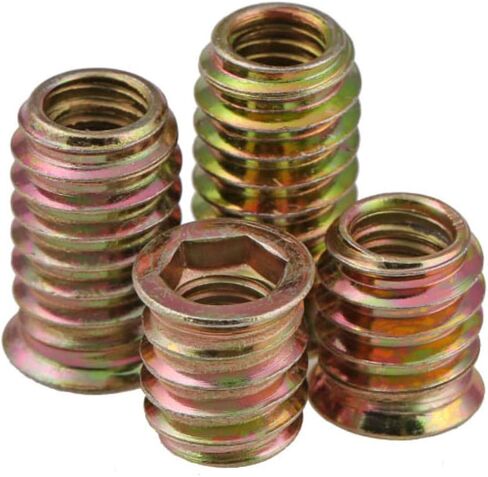 أثاث إدراج صامولة موصل عرافة مأخذ رأس مكسبات متري ملولب لأثاث الخشب مسمار قياسي قفل الأجهزة مجموعة مجموعة أدوات M4 M5 M6 M8 M10 سبائك الزنك لوحة 105 قطع in Kuwait