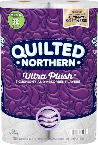 ورق تواليت جورجيا باسيفيك مبطن شمالي فائق الجودة، 8 لفات ميجا in Kuwait