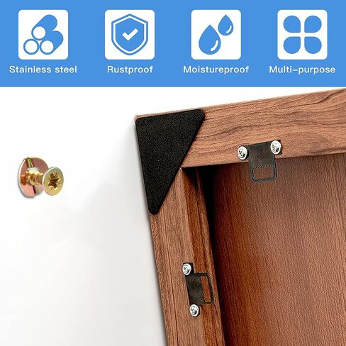 Worldity 200Pcs Self Drilling Drywall Anchors with Screws, Drywall Anchors Tapping Screw Kit, No Drill or Holes in Wall, Self-Drilling Drywall Anchors for Fixing Picture, Cabinet, TV Shelf -70lb in Saudi Arabia