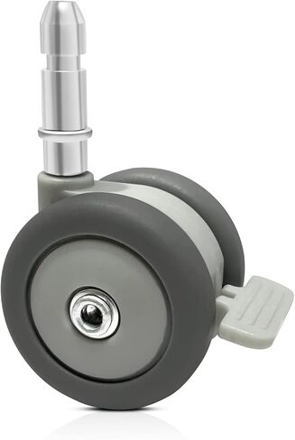 Swivel Stem Casters with Brake Lock for AMKE TC843 Bassinet/Bedside Sleeper, Heavy Duty PU Rubber Wheels,4 Packs,Gray, in Kuwait