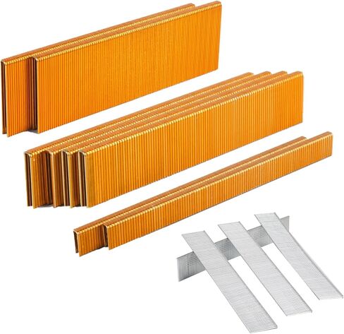 مجموعة المشاريع الضيقة من SITLDY مقياس 18 1200 عدد 1.27 سم - 200، 2.54 سم - 400، 3.81 سم - 200، براد أظافر 1.9 سم - 400، مجلفن، متنوعة الحجم in Kuwait