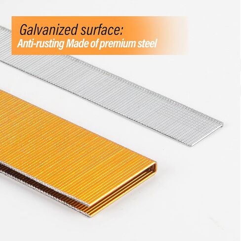 مجموعة المشاريع الضيقة من SITLDY مقياس 18 1200 عدد 1.27 سم - 200، 2.54 سم - 400، 3.81 سم - 200، براد أظافر 1.9 سم - 400، مجلفن، متنوعة الحجم in Kuwait