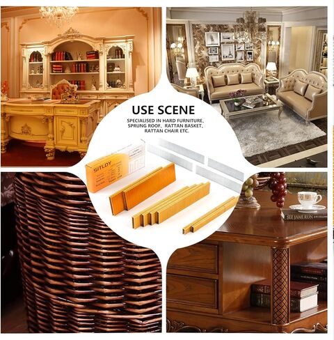 مجموعة المشاريع الضيقة من SITLDY مقياس 18 1200 عدد 1.27 سم - 200، 2.54 سم - 400، 3.81 سم - 200، براد أظافر 1.9 سم - 400، مجلفن، متنوعة الحجم in Kuwait