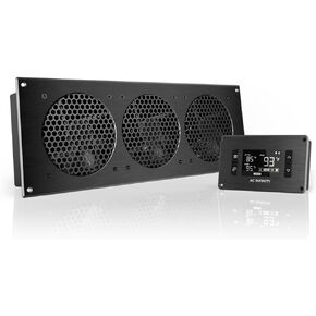 AC Infinity AIRPLATE T9, Quiet Cooling Fan System 18" with Thermostat Control, for Home Theater AV Cabinets in Saudi Arabia