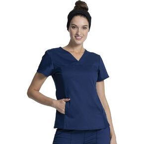 Scrubs for Women Workwear Revolution V-Neck with Knit Sides, Soft Stretch WW2875