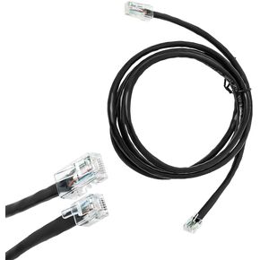 Piwerod APG Printer Interface Cable, CD-101A, Cash Drawer to Printer Connection Cable, 1 RJ12 Male and 1 RJ-45 Male, with MultiPRO Interface, Compatible with EPSON and Star Printers (Black - 5 ") in Kuwait