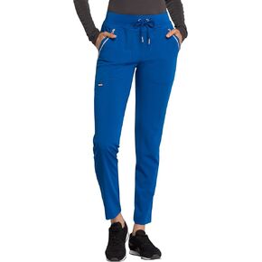 Cherokee Statement Women Scrubs Pant Mid Rise Tapered Leg Drawstring CK055