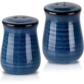 Hasense Salt and Pepper Shakers, Ceramic Salt Shaker set of 2, Cute Spice Sugar Shaker for Countertop, Farmhouse Salt Pepper Container Set for Home Wedding Decor, Christmas Gift, 2 Piece Set(White) in Saudi Arabia