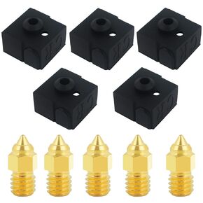 Official Creality Ender 3 V2 Neo Brass Nozzles 0.4mm M6 MK Extruder Tips, Heater Block Silicone Sock for Creality Ender-3 Neo,Ender-3 Max Neo,CR-10 Smart,CR-200B,CR-6 SE 3D Printer in Saudi Arabia