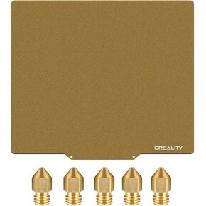 Creality Original Ender-5 Plus PEI Magnetic Flexible Heated Bed with 5pcs 0.4mm Nozzle, Ender-5 Plus PEI Printing Plate 377x370x2mm Frosted Surface in Kuwait