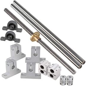 مزيج صناعي، محور بصري أفقي 500 مم ومسمار قيادة مزدوج القضيب دعم وسادة كتلة محامل & مجموعة مرنة من 15 قطعة in Kuwait