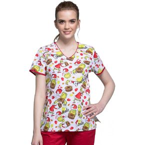Tooniforms Women Scrubs Top V-Neck TF686 in Saudi Arabia