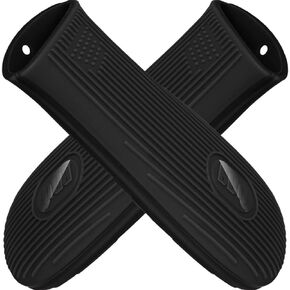 Cbiumpro 2-Pack Cast Iron Handle Cover, Silicone Heat Resistant Cast Iron Skillet Handle Cover, Hot Pan Handle Holder Sleeve