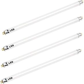 4 Pack T5 12 Inch LED F8T5CW LED Replacement F8T5 LED 5 Watts 530 Lumens Cool White 4100k F8 T5 Pack of 4 Bulbs in Saudi Arabia
