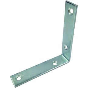 Prime-Line MP11346-2 دعامة زاوية، 4 بوصة، هيكل فولاذي، مطلي بالزنك، زاوية على شكل حرف L (عبوتان) in Kuwait