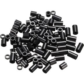 مجموعة غسالات فاصل مستديرة من باتيكل، 100 حزمة من النايلون بطول 2،5،8،10،12 مم لبراغي M4، مخرج كهربائي للطابعة ثلاثية الأبعاد للتركيب على الحائط، أسود in Kuwait