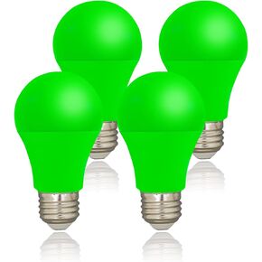 LED Red Color Light Bulb - A19 E26 Base Red Bulbs, 9W (60W Equivalent) Red Light Bulbs, Red LED Bulb Suitable for Outdoor, Indoor, Bedroom, Party Decoration, Porch, Christmas, 4 Pack in Saudi Arabia
