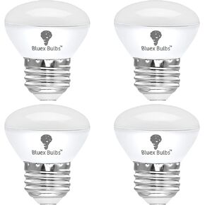 4 عبوات R14 LED لمبات 4W E26 Base Mini Reflector Floodlight Light Bulb عكس الضوء 2700K أبيض دافئ - ما يعادل 40W - لمبات إضاءة صغيرة، لمبات إضاءة قصيرة، لمبة إضاءة خزانة Curio، لمبة ضوء الفيضانات R14 in Kuwait